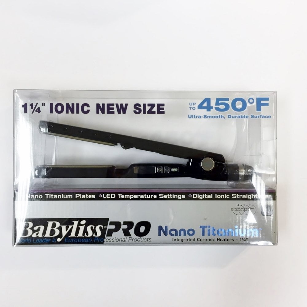 manipuleren optillen Jasje BabylissPro Nano Titanium 1 1/4 Inch Ionic New Size Straightening  Iron-BABNTBK2090T, Black - Best Hair Styling Tools