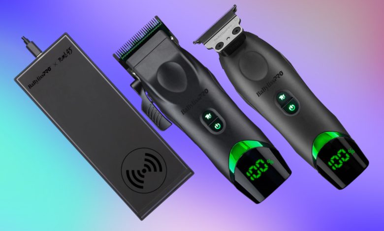 babylisspro x tomb45 wireless charging clipper and trimmer for men